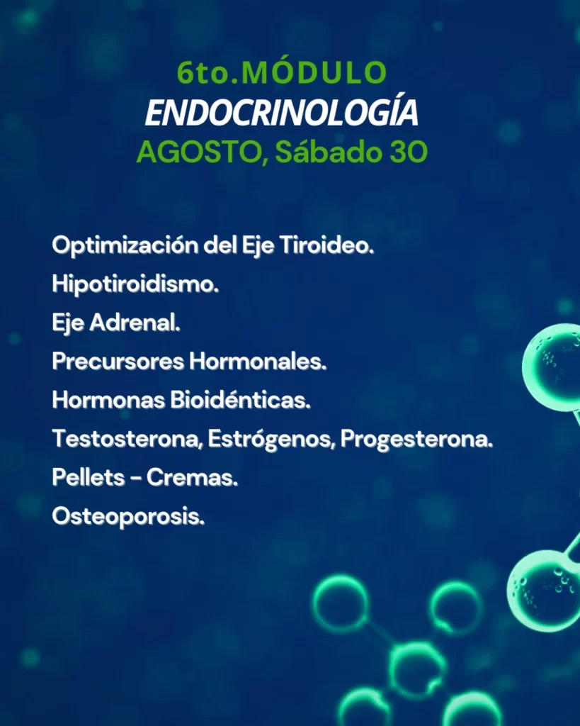 Módulo 6 - Online: Endocrinología Orthomolecular