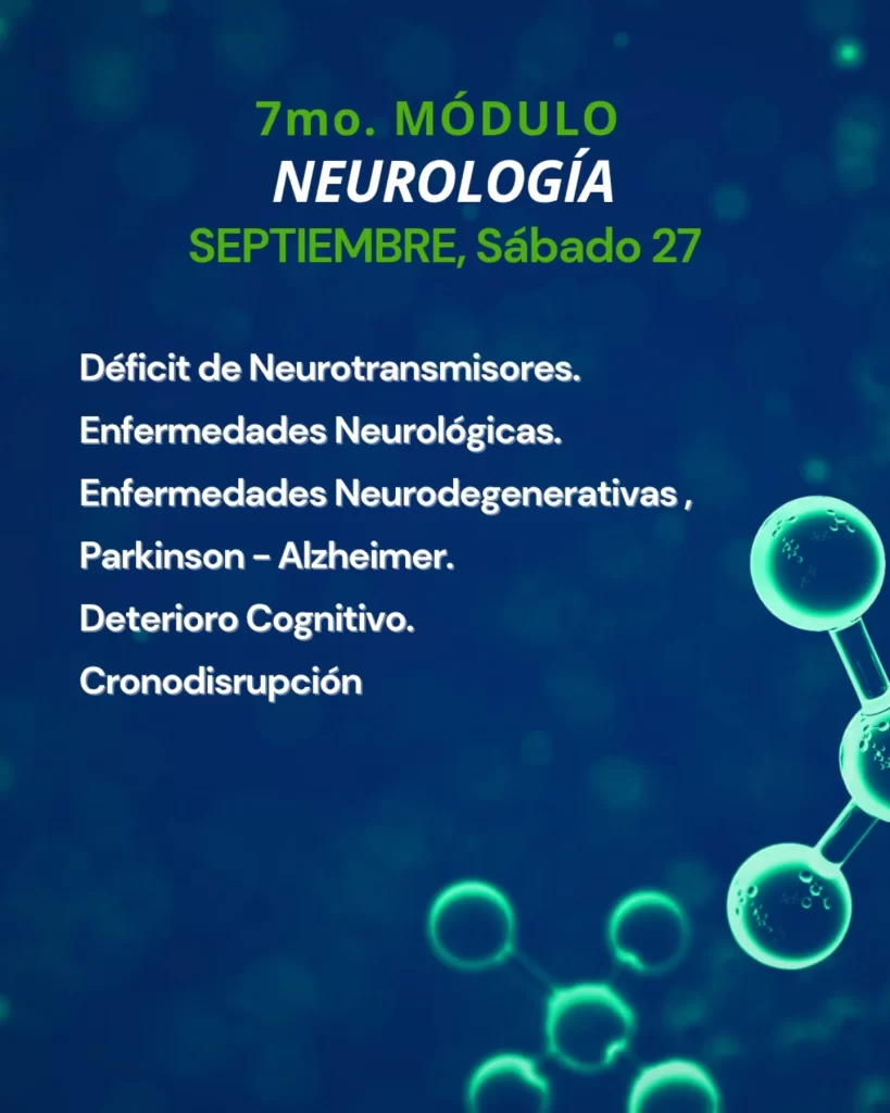 Módulo 7 - Online: Neurología Orthomolecular