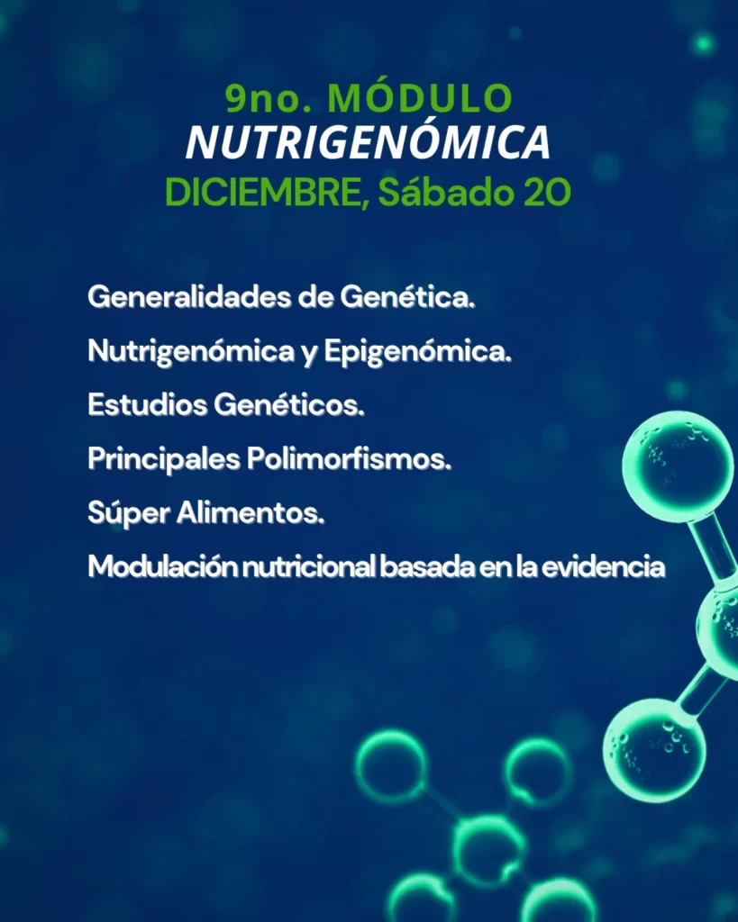 Módulo 9 - Online: Nutrigenómica y Epigenética
