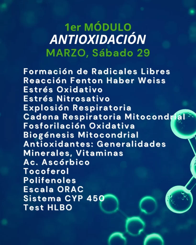 Módulo 1 - Online: Antioxidación